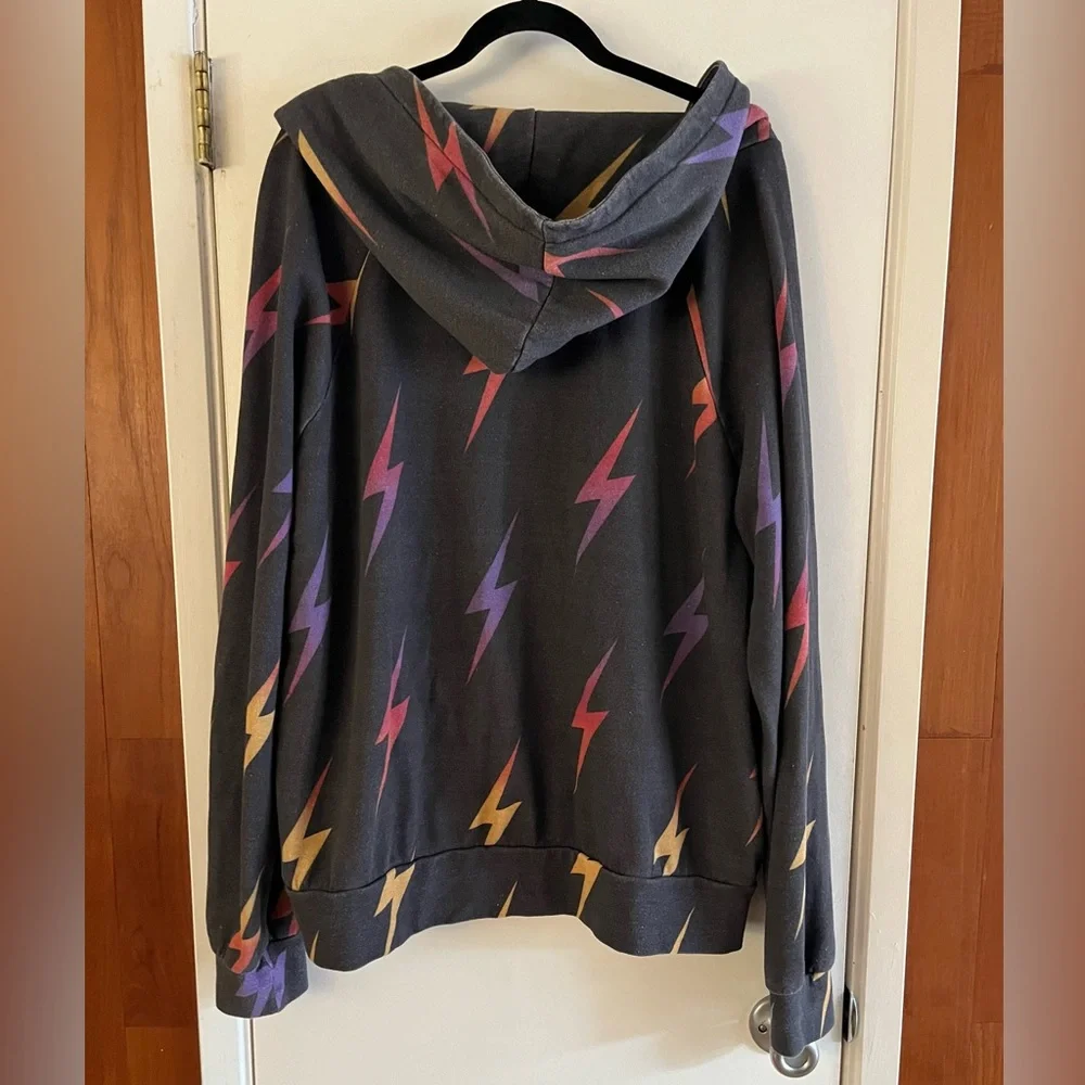 Aviator Nation Repeat Bolt Zip Up Hoodie - Picture 2 of 6